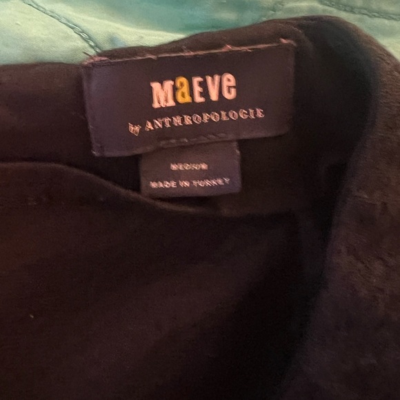 Maeve Knit Mini Wrap Skirt Black Medium - Picture 5 of 12